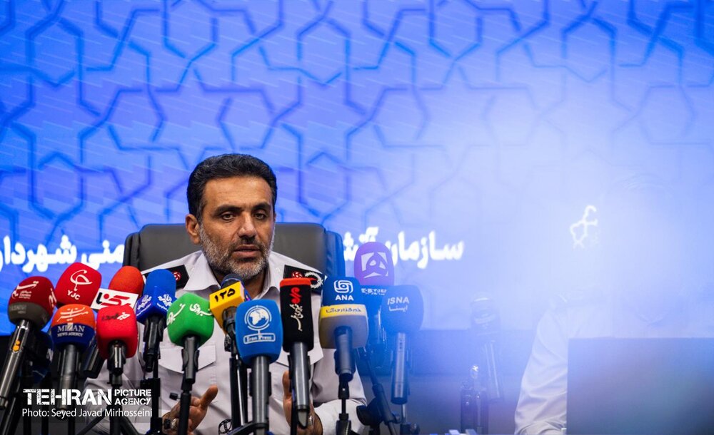 نشست خبری مدیرعامل سازمان آتش نشانی تهران