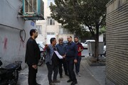 بازدید شهردار منطقه ۳ از ظرفیت نوسازی املاک ریزدانه بافت فرسوده محله حسن‌آباد زرگنده 