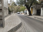 احداث پیاده‌رو در خیابان الهیه به پایان رسید