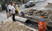 بهسازی و تقویت شبکه هدایت آب‌های سطحی محله سعادت‌آباد