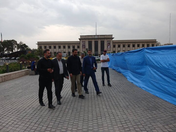 بررسی طرح ساماندهی میدان راه‌آهن با حضور شهردار منطقه ۱۱ و مدیران راه‌آهن