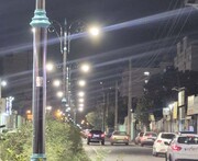 بلوار قدس منطقه ۲۰ روشن‌تر و زیباتر شد