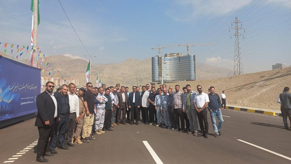 از میدان رزم تا میدان عمران/ روایتی از افتتاح پروژه بزرگراه شهید موسوی