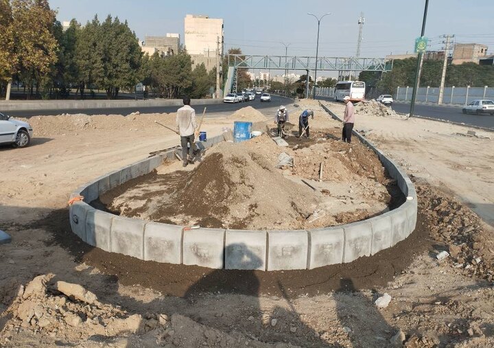  اصلاح هندسی میدان شقایق برای کاهش تداخل‌های ترافیکی و افزایش ایمنی تردد