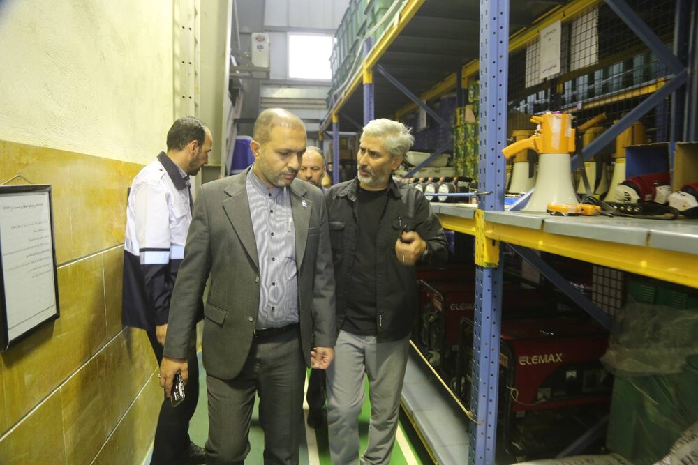 بازدید  چگینی از ستاد مدیریت بحران منطقه۱۰