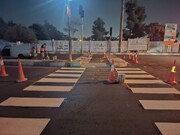 خط‌کشی معابر و نصب تجهیزات کنترل سرعت در منطقه ۱۹