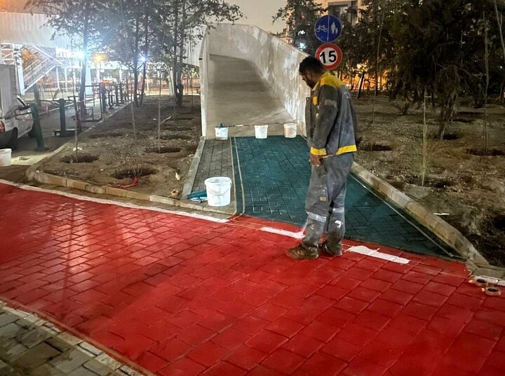 تداوم ایمن‌سازی و خط‌کشی مسیر سرزندگی در منطقه ۵