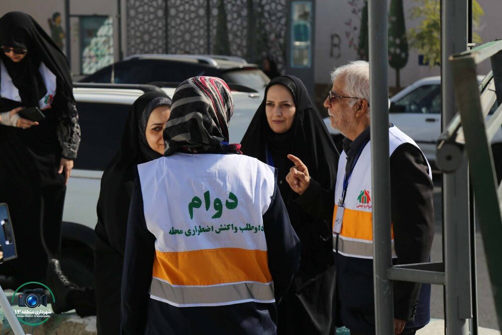 مانور بزرگ مقابله با سیلاب در منطقه۱۳ برگزار شد