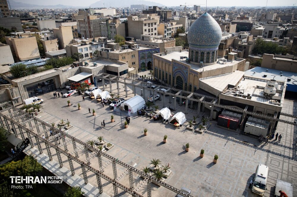 مانور تخلیه اضطراری ساختمان مرکزی شهرداری تهران برگزار شد